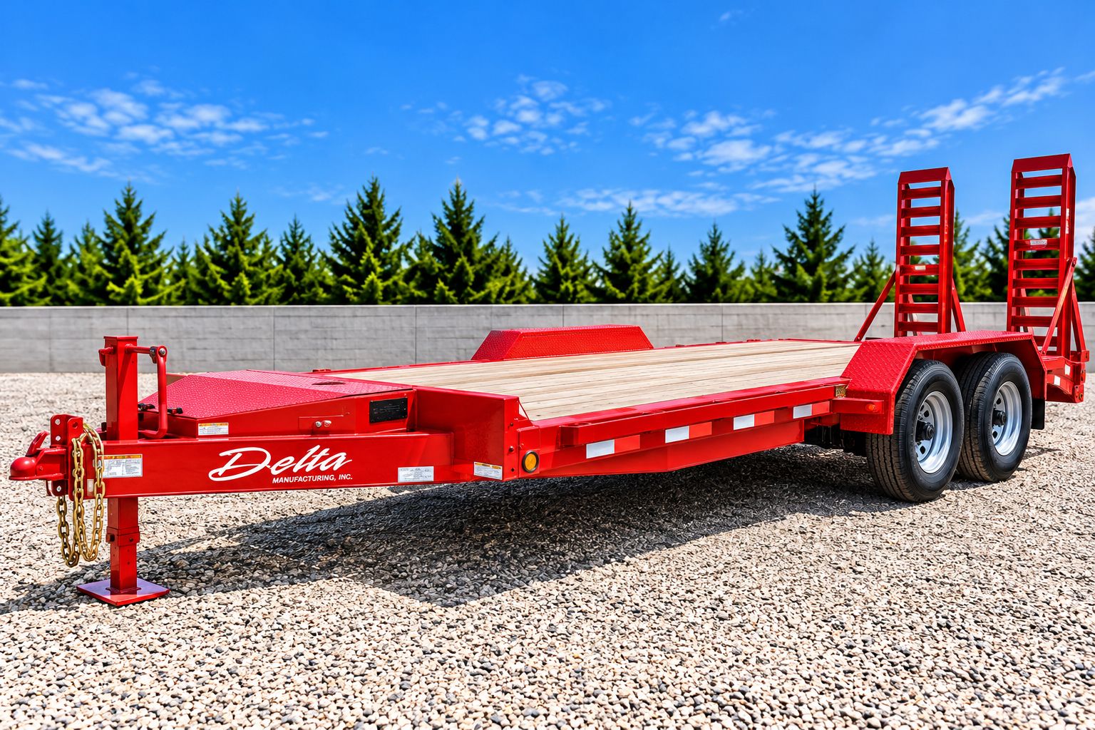 26 ft trailer with over 10,000 lb hauling capacity for rent from PayLess Equipment Rental LLC